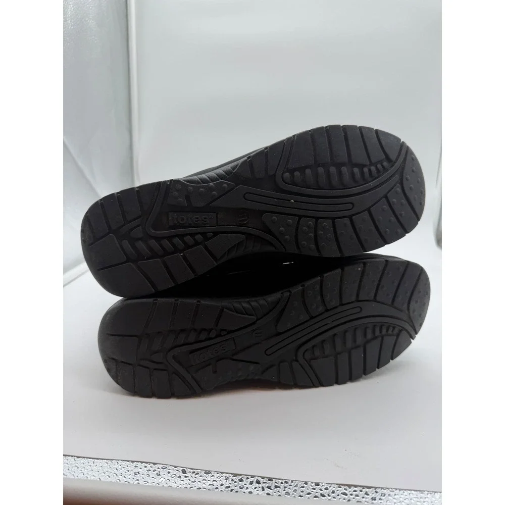 Totes Womens Black Quilted Faux Fur Trim Winter Snow Boots Size 11‎ Side Zip